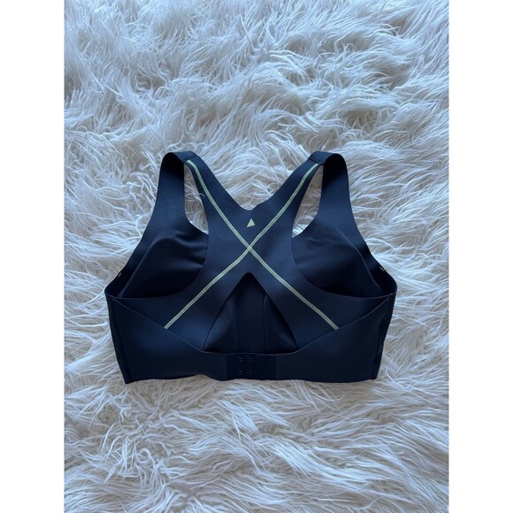 Vitality Activate Zip Bra Midnight Lime Contrast Size Large - Picture 9 of 12